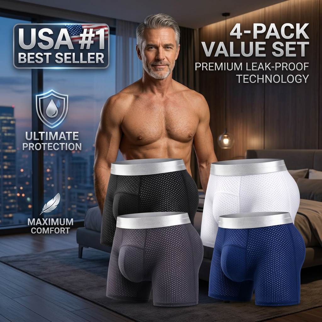 🏆45K+ SOLD 🔥2026 HOT SALE   AirFlexTM Premium Leakproof IceSilk Mesh Men's Boxer
