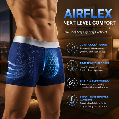 🏆45K+ SOLD 🔥2026 HOT SALE   AirFlexTM Premium Leakproof IceSilk Mesh Men's Boxer